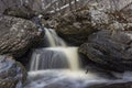 Beautiful waterfall, spring background Royalty Free Stock Photo