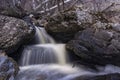 Beautiful waterfall, spring background Royalty Free Stock Photo