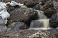 Beautiful waterfall, spring background Royalty Free Stock Photo