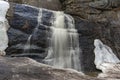 Beautiful waterfall, spring background Royalty Free Stock Photo