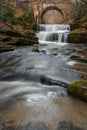 Beautiful waterfall in spring Royalty Free Stock Photo