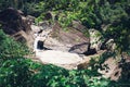 Beautiful waterfall in Sri Lanka. Royalty Free Stock Photo
