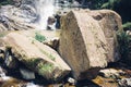 Beautiful waterfall in Sri Lanka. Royalty Free Stock Photo