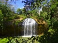 A beautiful waterfall in summer day
