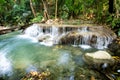 Beautiful Waterfall in tripical forest Royalty Free Stock Photo
