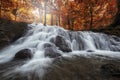 Beautiful waterfall in tropical forest at National Park Royalty Free Stock Photo