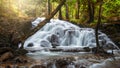 Beautiful waterfall in tropical forest at National Park Royalty Free Stock Photo