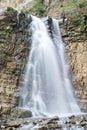 High waterfall Maniava in Carpathian Mountains Royalty Free Stock Photo