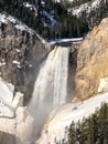Beautiful waterfall at Yellowstone National Park Royalty Free Stock Photo