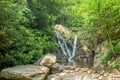 Cabin Creek Falls in Grayson Highlands State Park Royalty Free Stock Photo