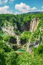 Beautiful waterfalls in National park Plitvice lakes, Croatia.