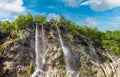 Beautiful waterfalls of Plitvice Lakes