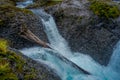 Beautiful waterfalls in Saltos de Petrohue, Chile Royalty Free Stock Photo