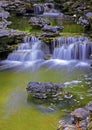Beautiful waterfalls in zen garden Royalty Free Stock Photo