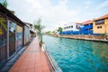 Beautiful waterfront community in Melaka town