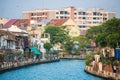 Beautiful waterfront community in Melaka town Royalty Free Stock Photo