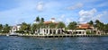 Beautiful waterfront home in Fort Lauderdale Royalty Free Stock Photo