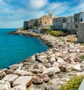 The beautiful waterfront of Vieste, Province of Foggia, Puglia Apulia, Italy. Royalty Free Stock Photo