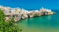 The beautiful waterfront of Vieste, Province of Foggia, Puglia Apulia, Italy. Royalty Free Stock Photo