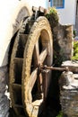 Beautiful waterwheel in Azenhas do Mar in Portugal