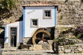 Beautiful waterwheel in Azenhas do Mar in Portugal