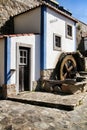 Beautiful waterwheel in Azenhas do Mar in Portugal