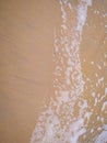 Beautiful wave on the beach, clear water Royalty Free Stock Photo