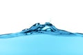 Beautiful wave and nice bubble of pure water Royalty Free Stock Photo