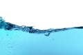 Beautiful wave and nice bubble of pure water Royalty Free Stock Photo