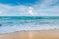 Beautiful wave from the sea and beautiful sky in Phuket