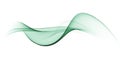 Wave swirl swoosh, teal color flow. Sea water wave, undulate air wind curve. Smooth dynamic twisted lines, abstract background, mo