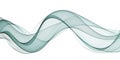 Wave swirl swoosh, teal color flow. Sea water wave, undulate air wind curve. Smooth dynamic twisted lines, abstract background, mo