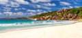 Beautiful waves and rocks on the tropical island