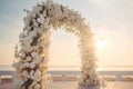 Beautiful wedding arch. Venue for solemn wedding vows