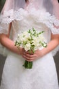 Beautiful wedding bouquet close-up Royalty Free Stock Photo