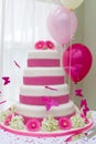 Beautiful wedding cake Royalty Free Stock Photo