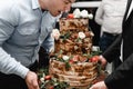 Beautiful wedding cake Royalty Free Stock Photo