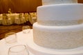 Beautiful wedding cake with nice decoration