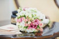 Beautiful wedding colorful bouquet for bride