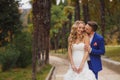 Beautiful wedding couple,happy bride and groom Royalty Free Stock Photo