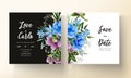 Beautiful watercolor floral wedding card Royalty Free Stock Photo