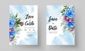 Beautiful watercolor floral wedding card Royalty Free Stock Photo