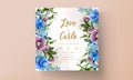 Beautiful watercolor floral wedding card Royalty Free Stock Photo
