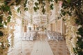 Beautiful wedding set up inside