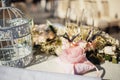 Beautiful wedding still life with bouquet Royalty Free Stock Photo