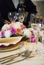 Beautiful wedding table Royalty Free Stock Photo