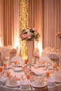 Beautiful Wedding table decoration ideas Royalty Free Stock Photo