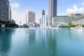 Beautiful Welcome monument with fountain