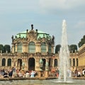 Beautiful well in the Zwinger Palace in Dresden