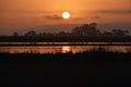 Beautiful Wetland Sunrise In Northern California Royalty Free Stock Photo